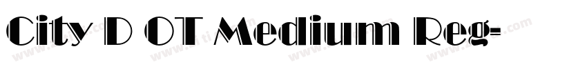 City D OT Medium Reg字体转换